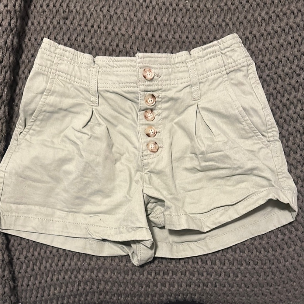 Indigo Rein Green High Waist Shorts